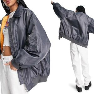 Topshop Rory Collared Bomber Jacket